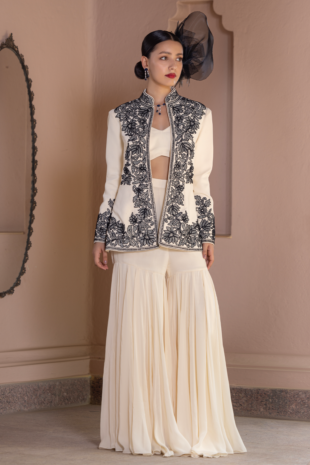 Naayab Jacket & Garara Set