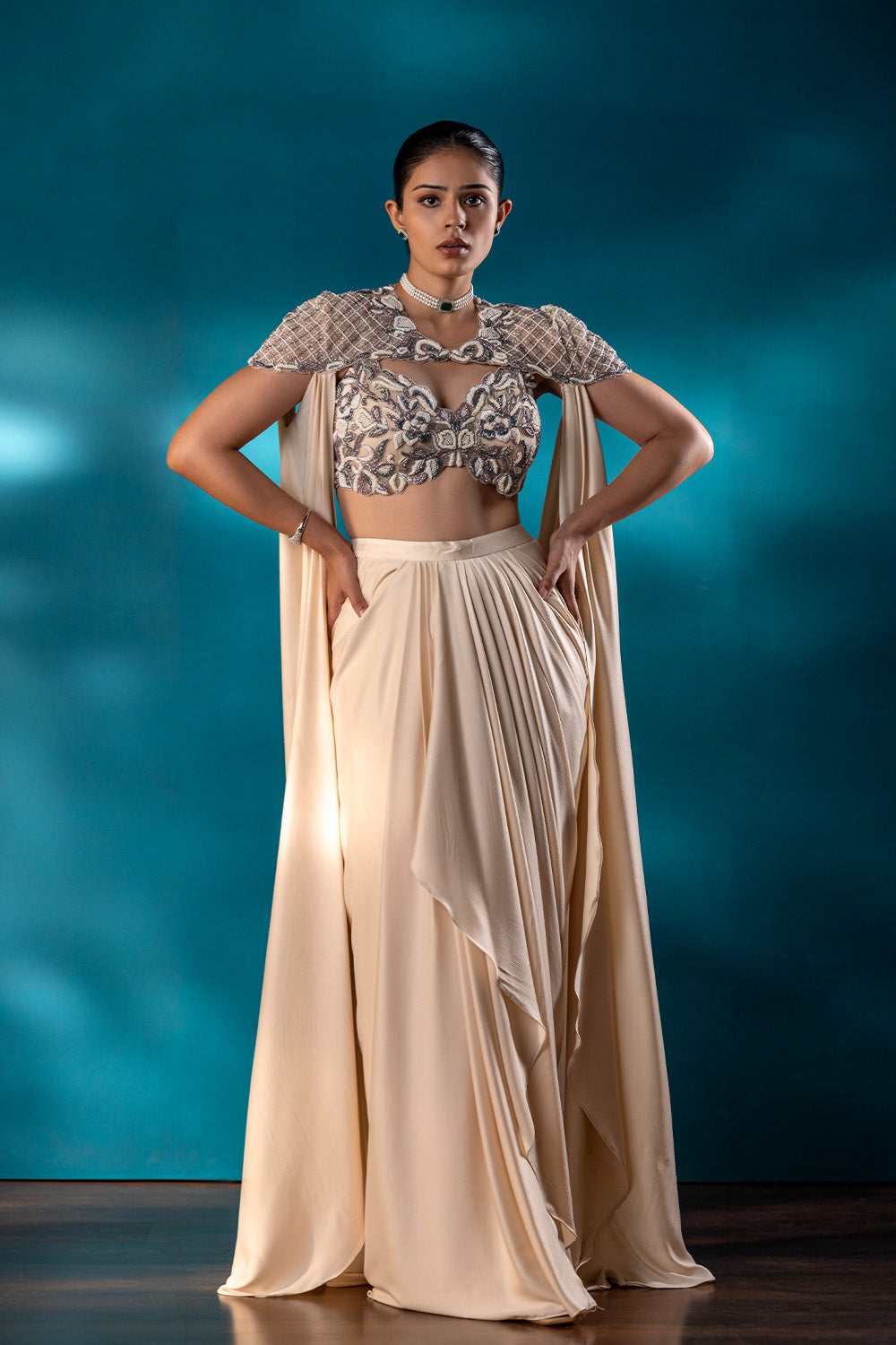 Regal Crown Drape Saree