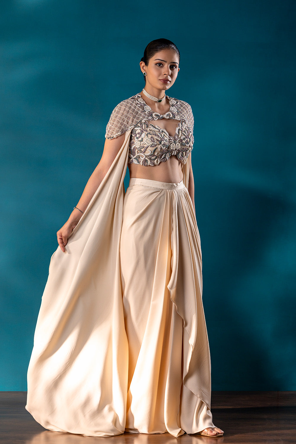 Regal Crown Drape Saree