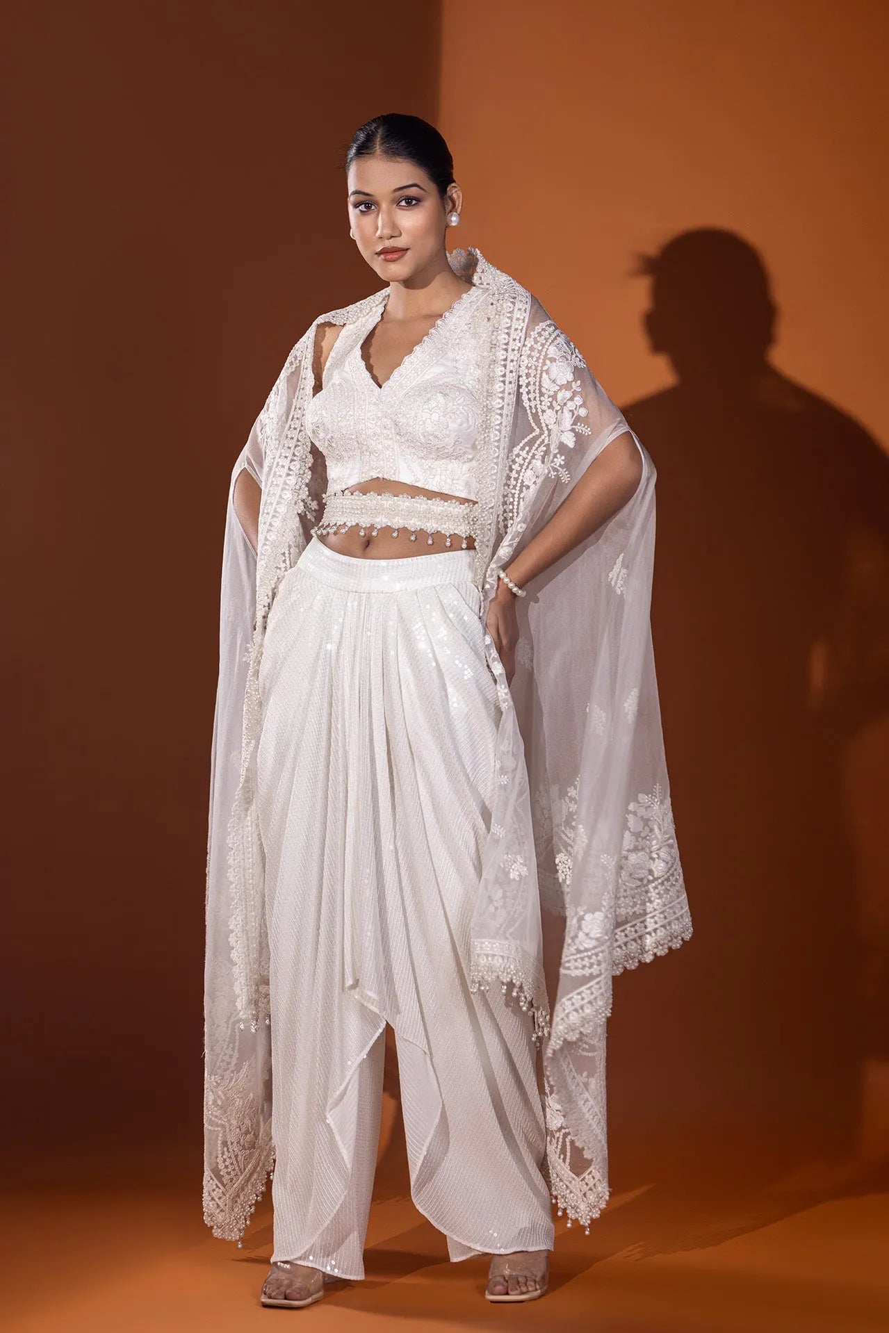 Jahanara Dhoti Skirt & Jacket set