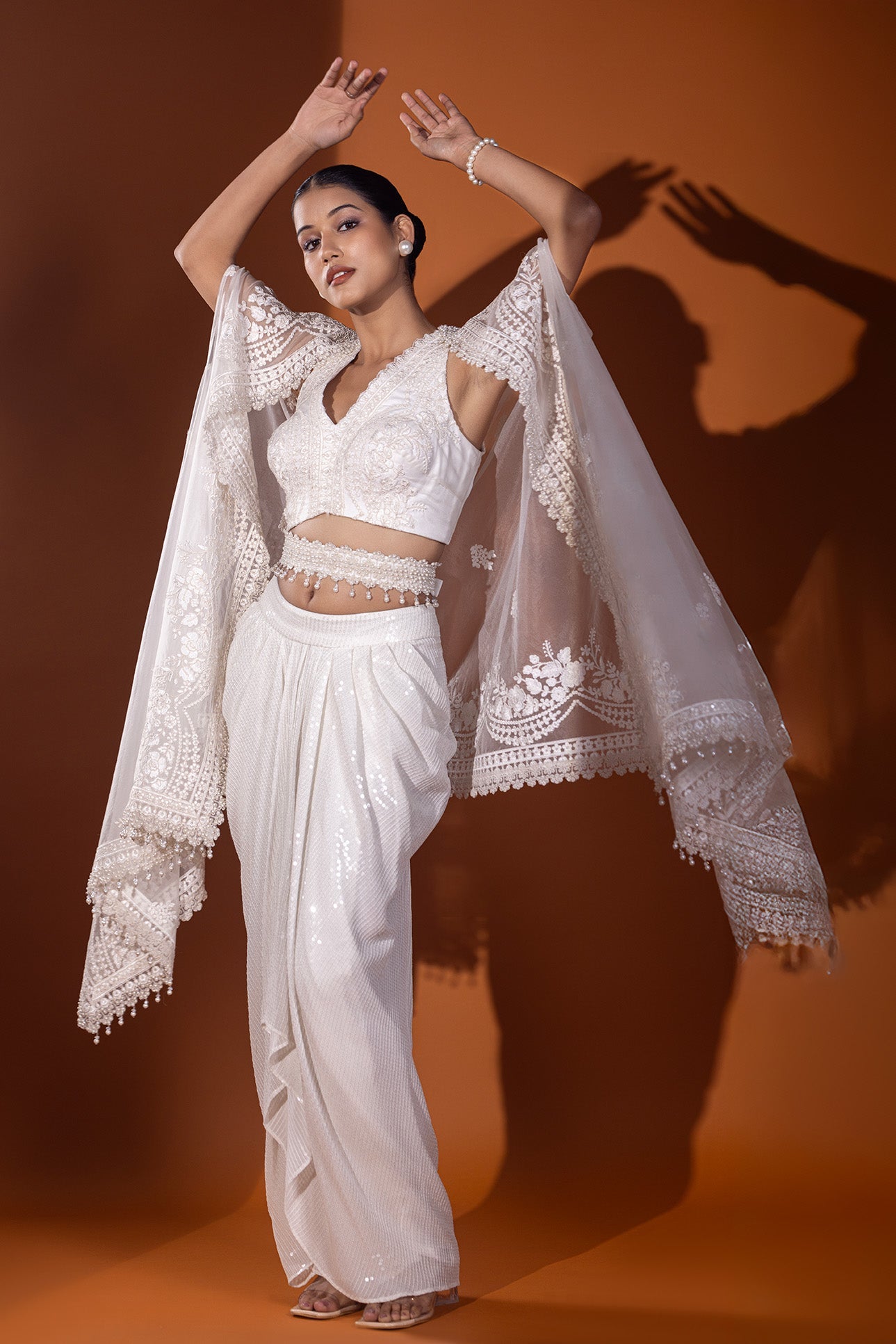 Jahanara Dhoti Skirt & Jacket set