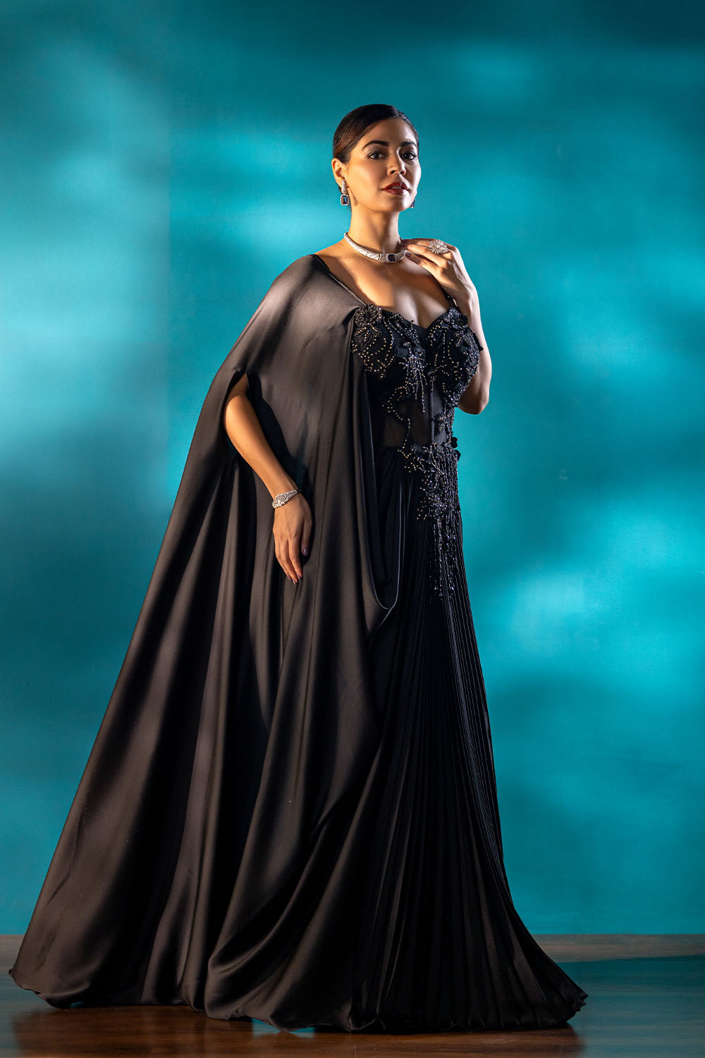 Black Empress Drape Saree