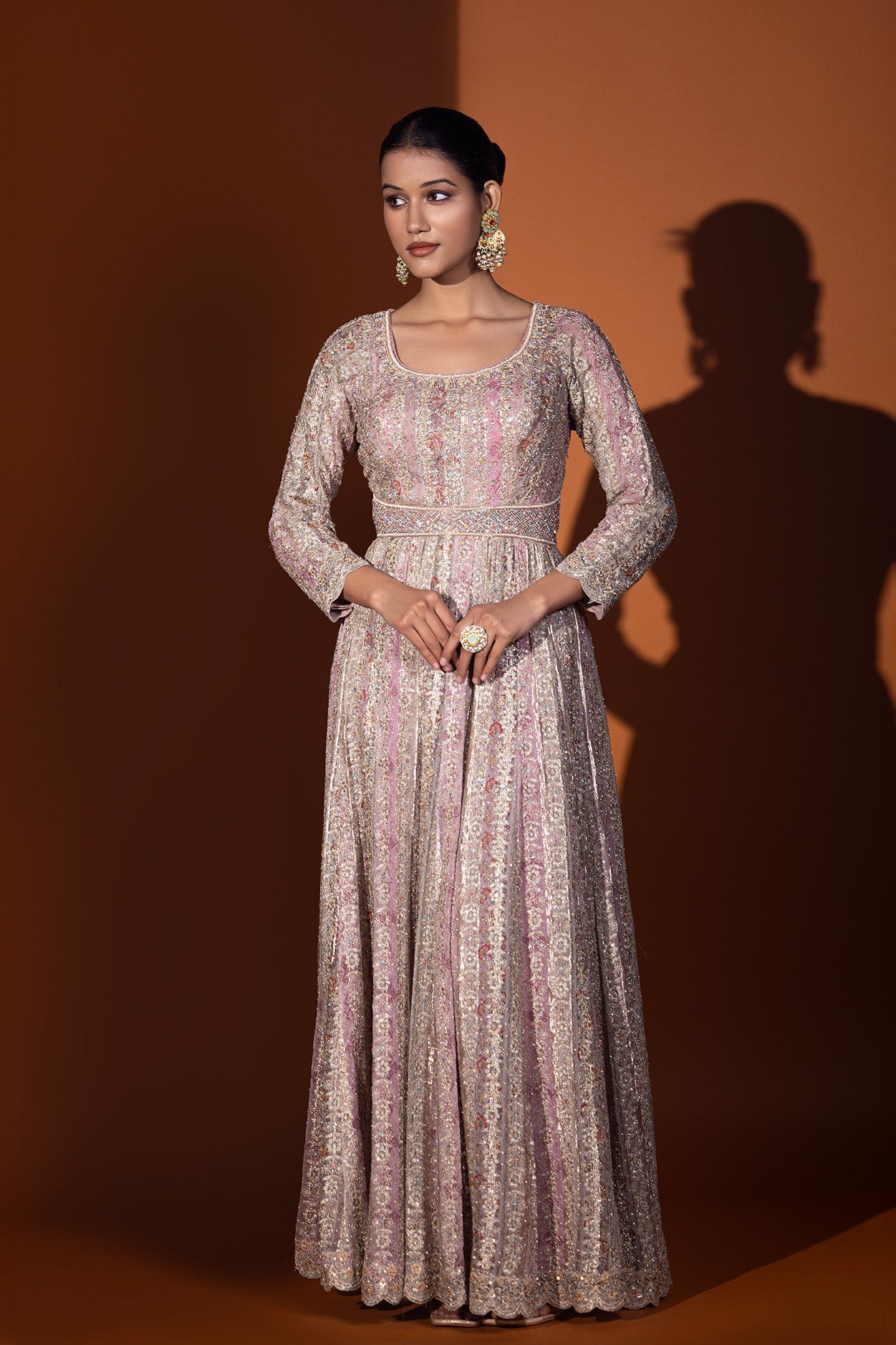 Shabnam Anarkanli and Churidar Set