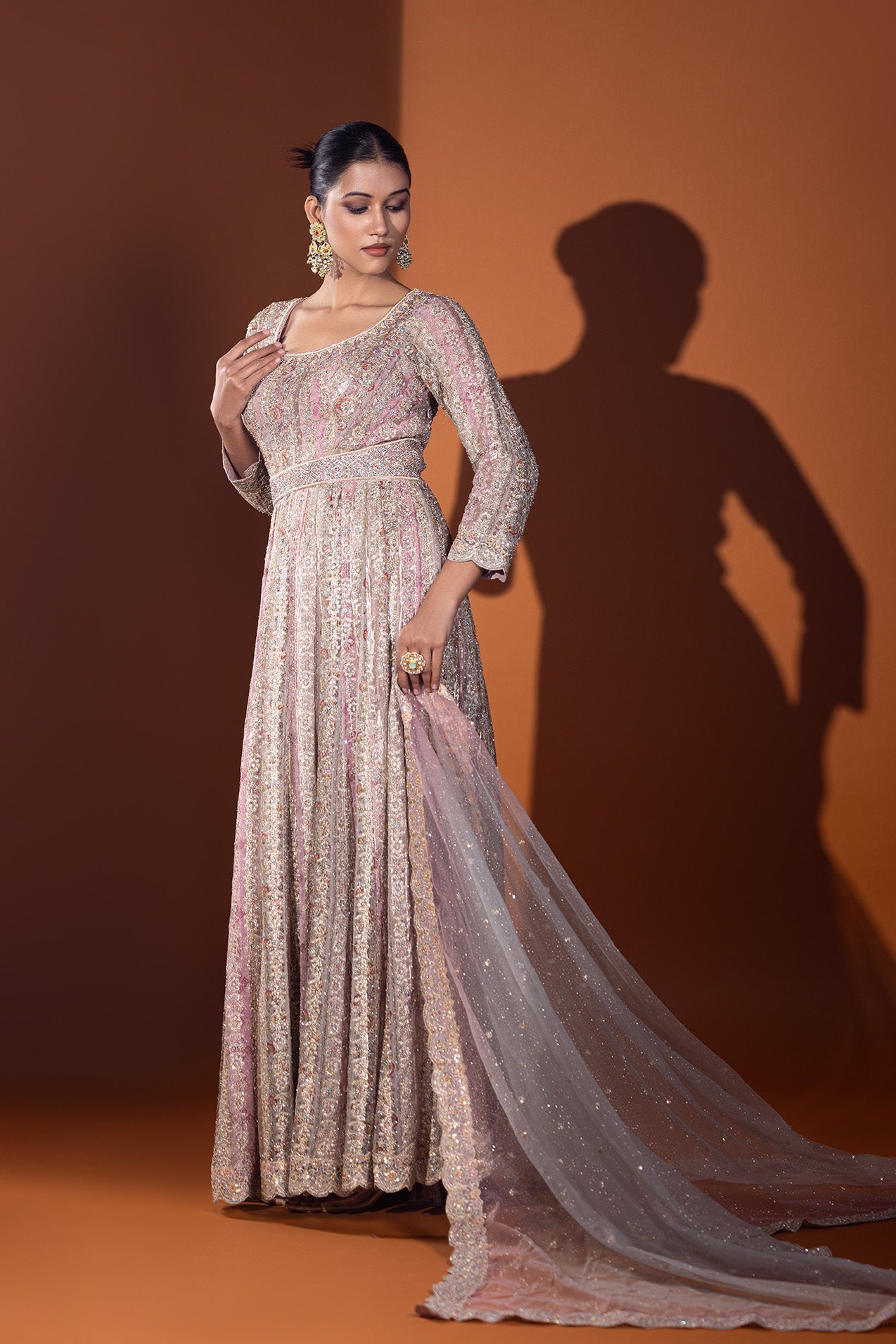 Shabnam Anarkanli and Churidar Set