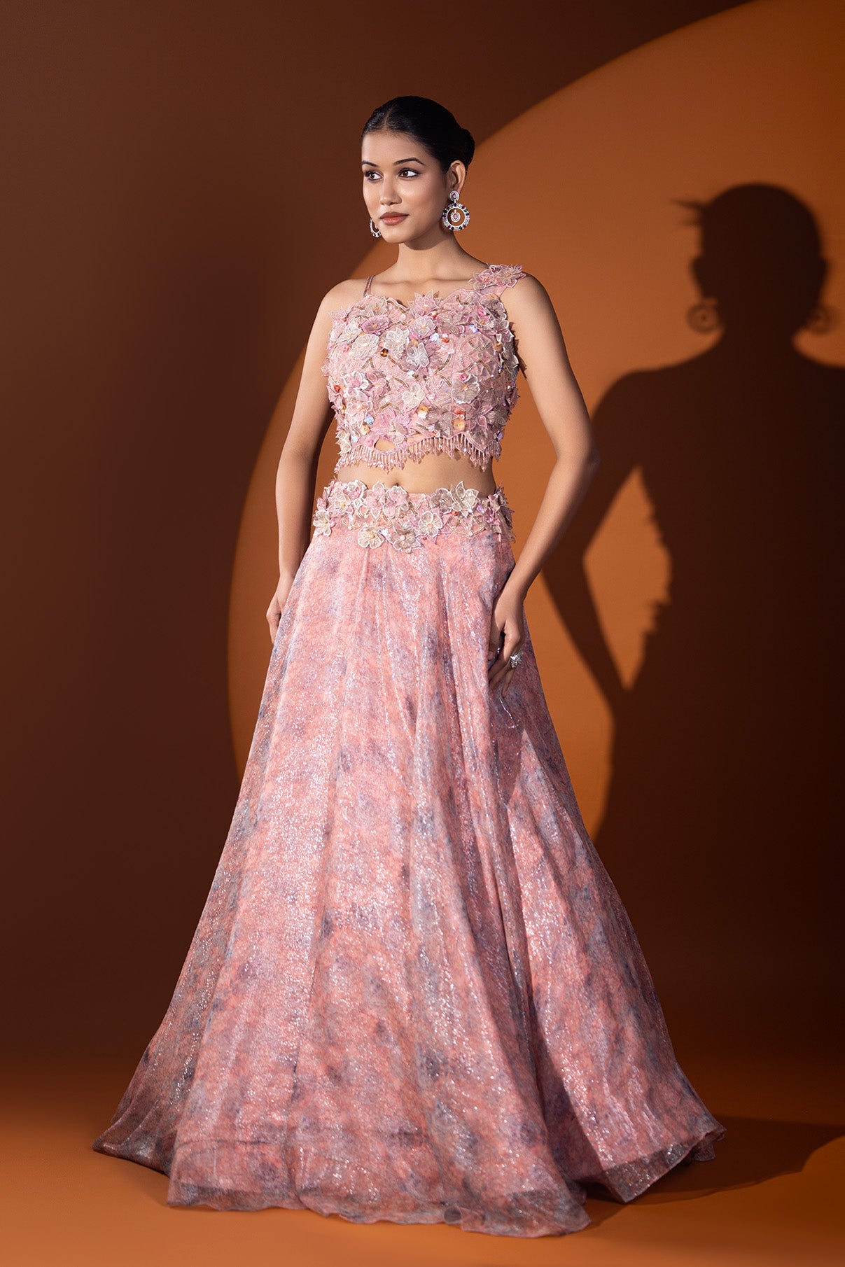 Mumtaz Mahjabeen Crop top & Skirt set