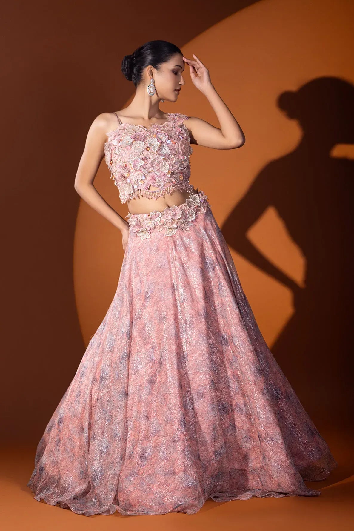 Mumtaz Mahjabeen Crop top & Skirt set