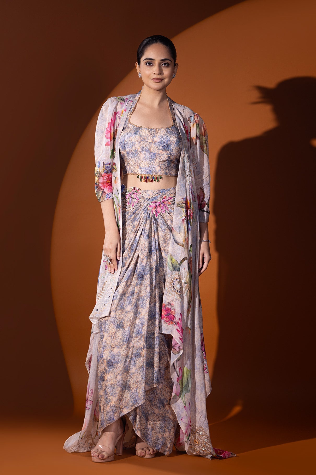 Rang-e-Bahar Crop top & Skirt set