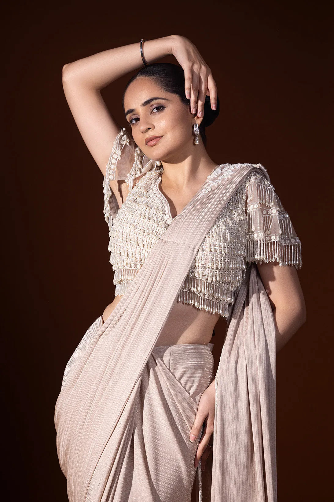 Shehnaaz Drape saree