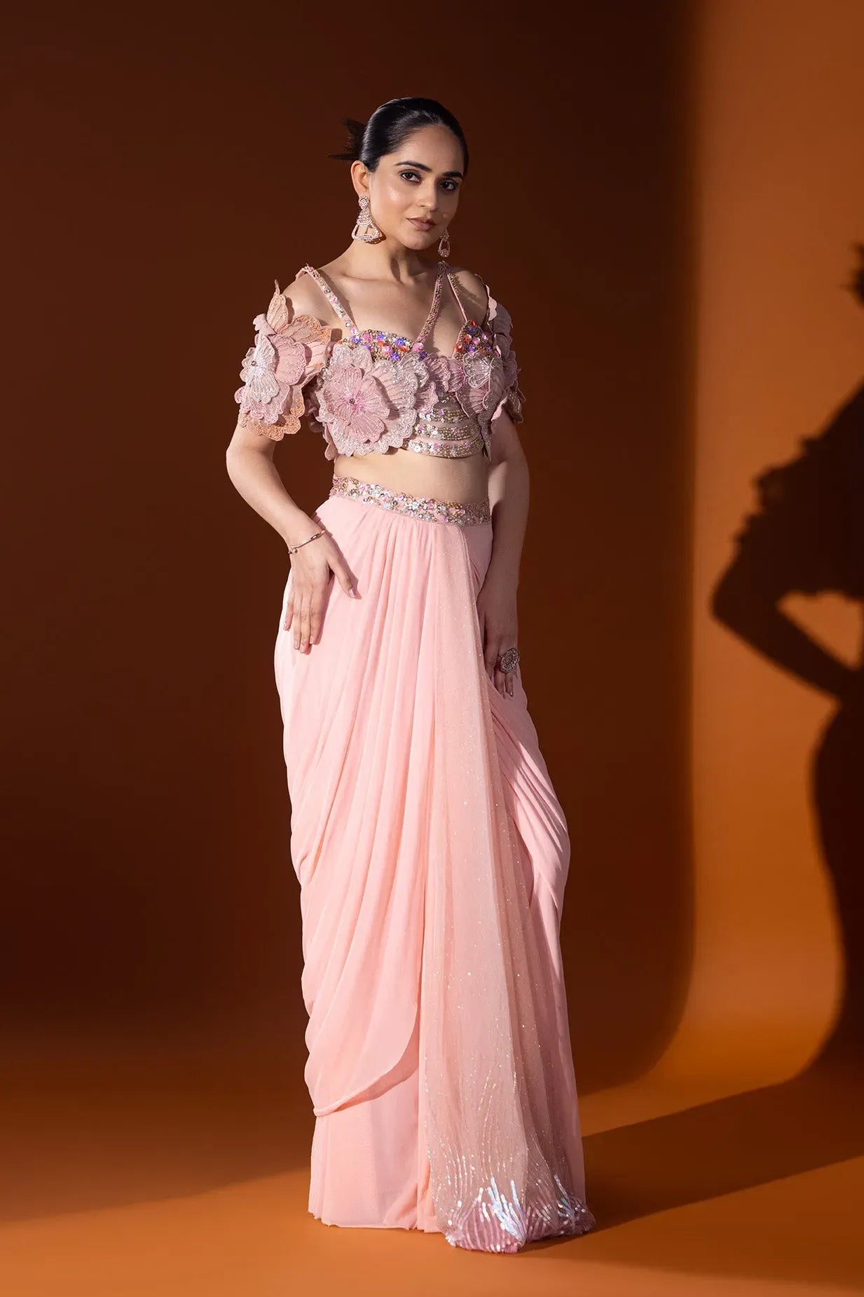 Gulbadan Drape saree