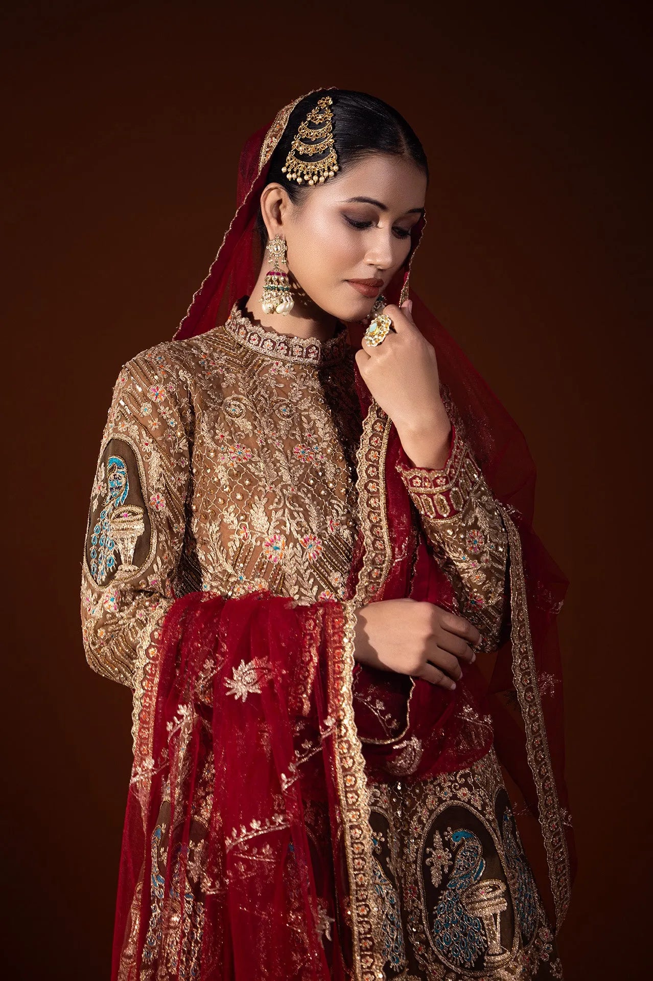 Sunehri Jahan Anarkali ensemble