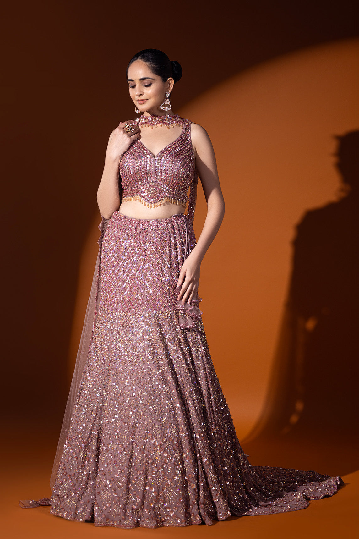 Inara Crop top & Fishcut skirt set