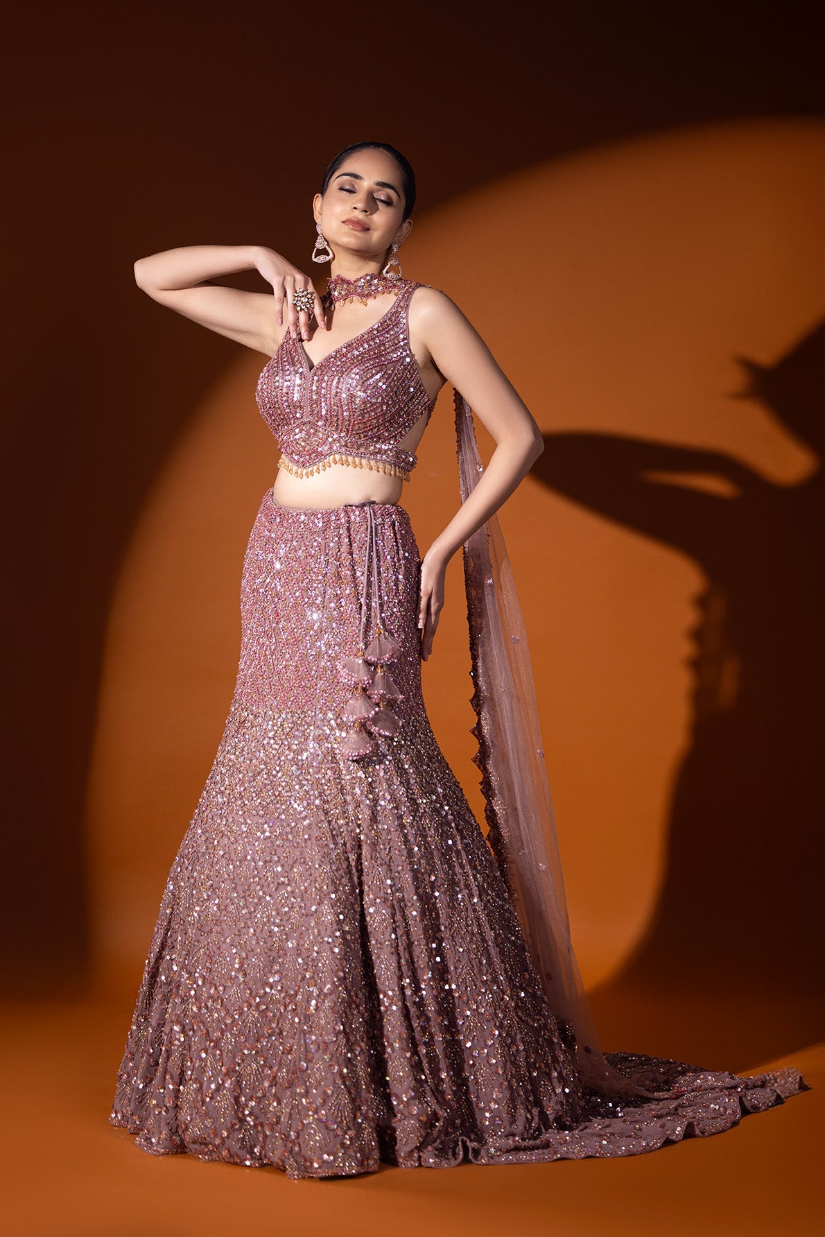 Inara Crop top & Fishcut skirt set