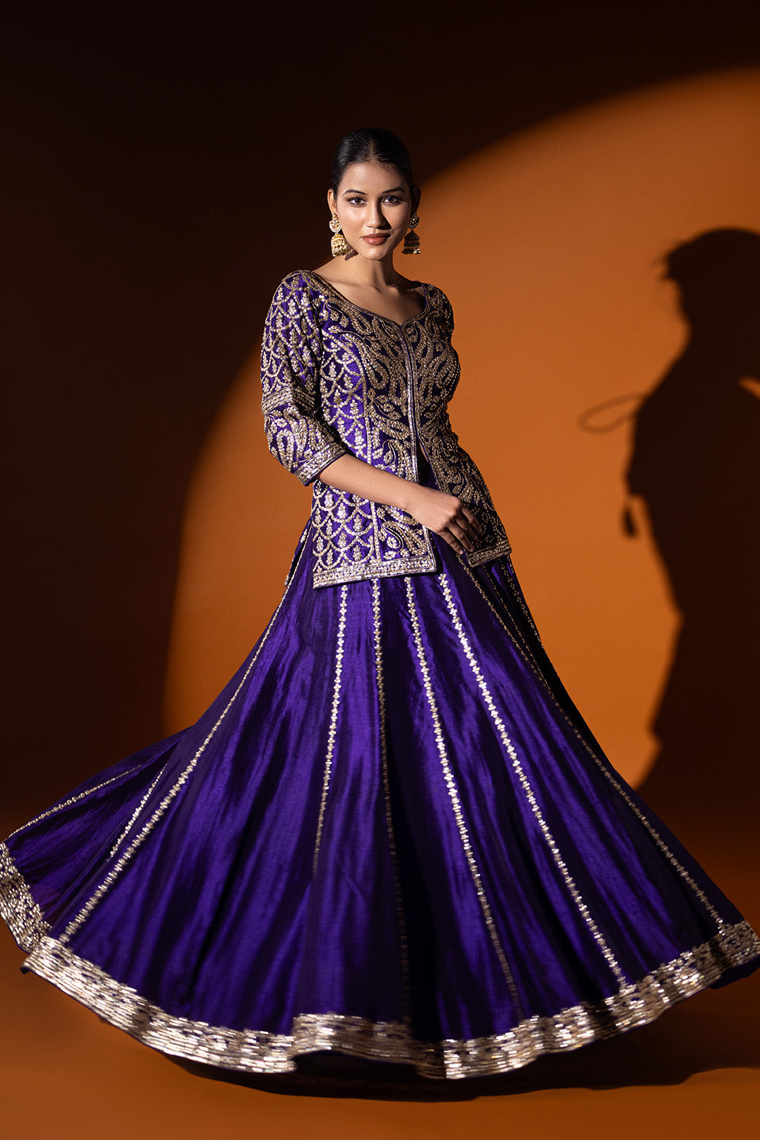 Surkh Khaab short Shirt & Skirt set