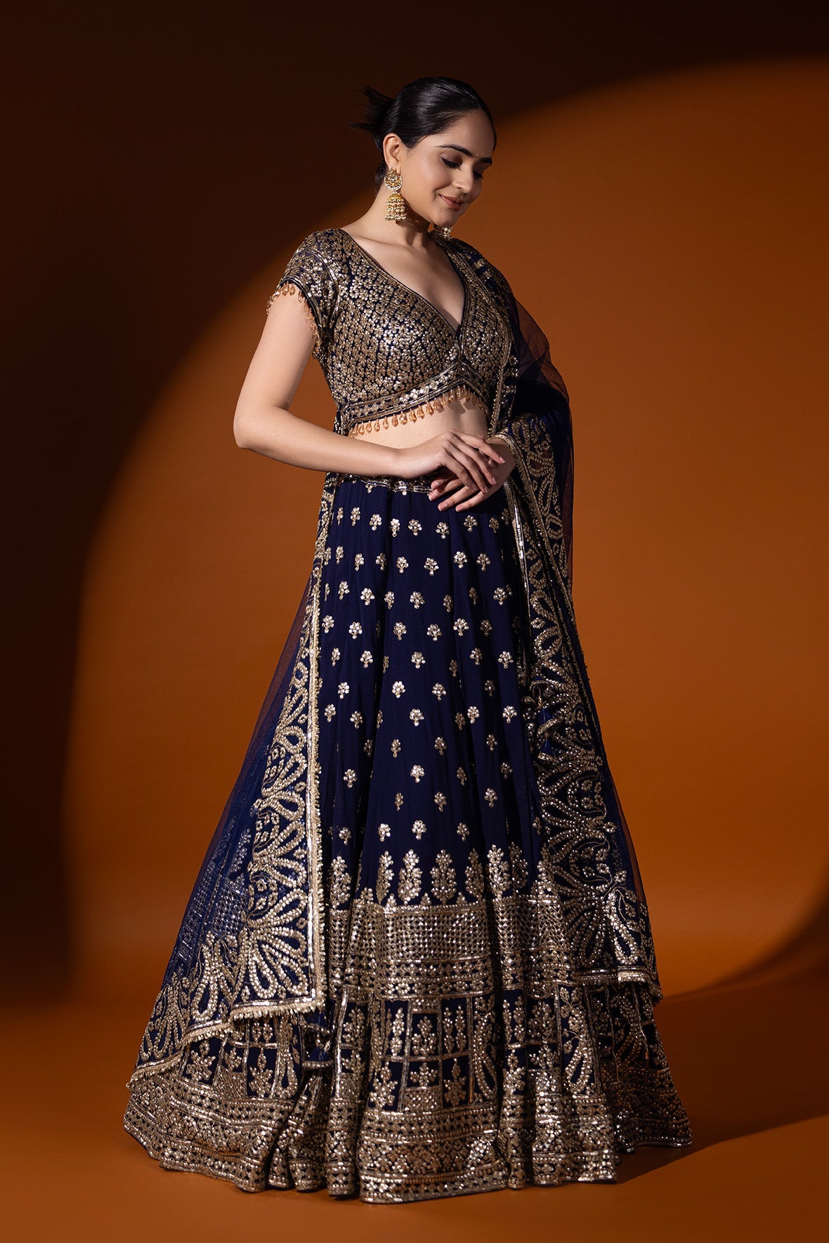 Gulrukh Crop top & skirt set