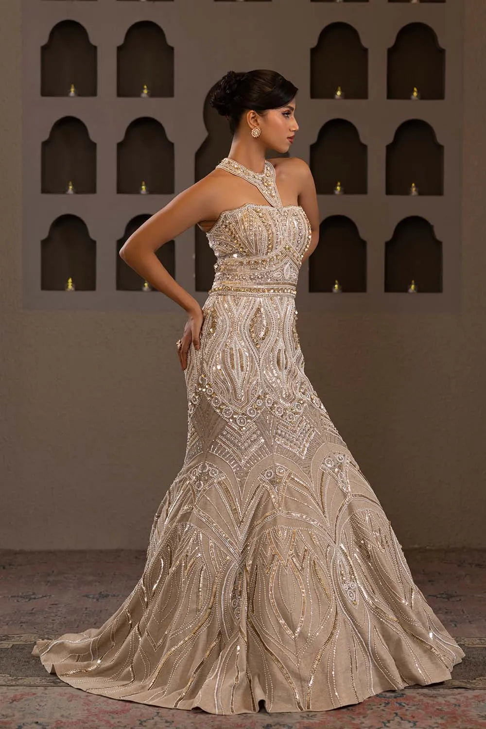 Swarna Roop Fishcut Gown