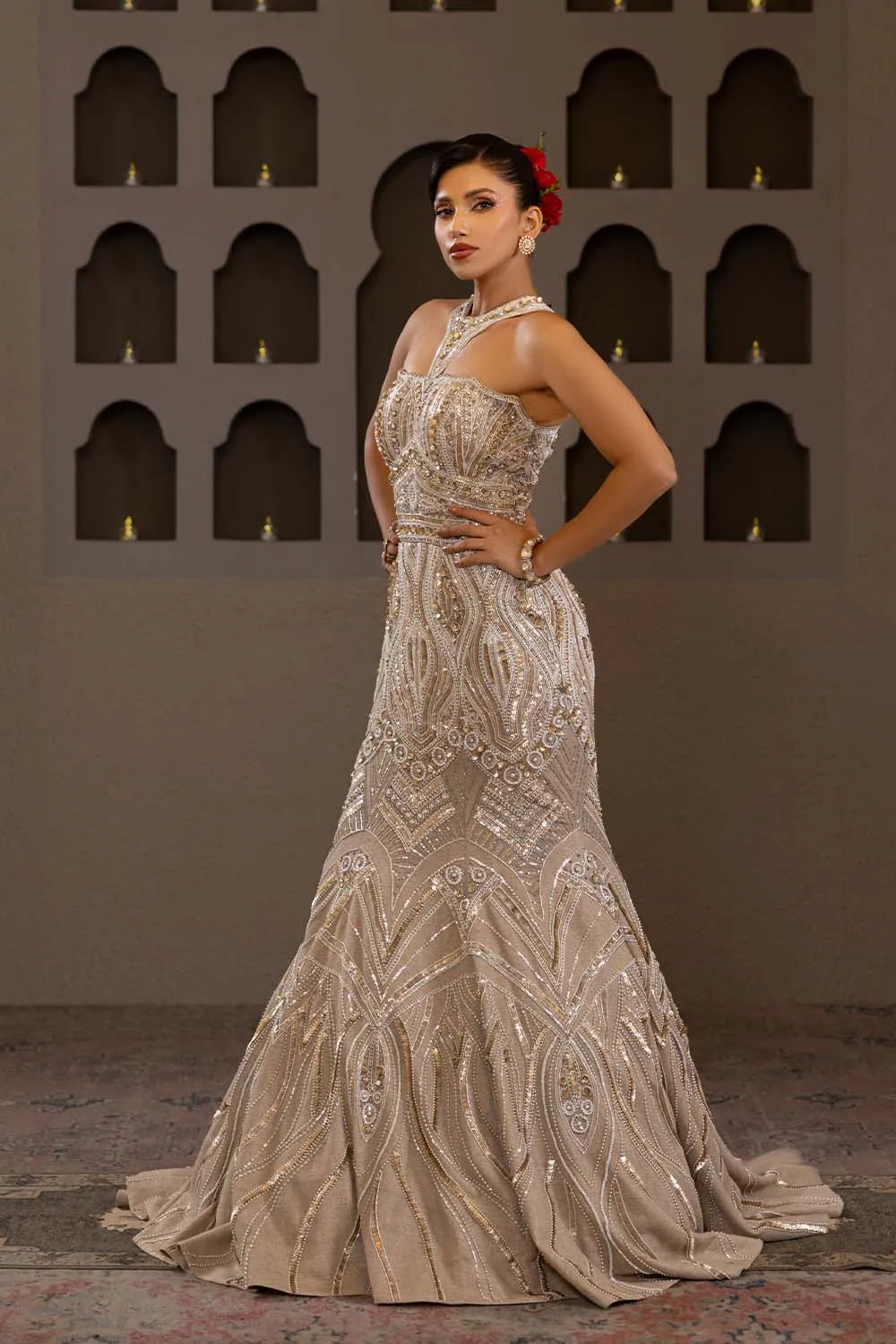 Swarna Roop Fishcut Gown