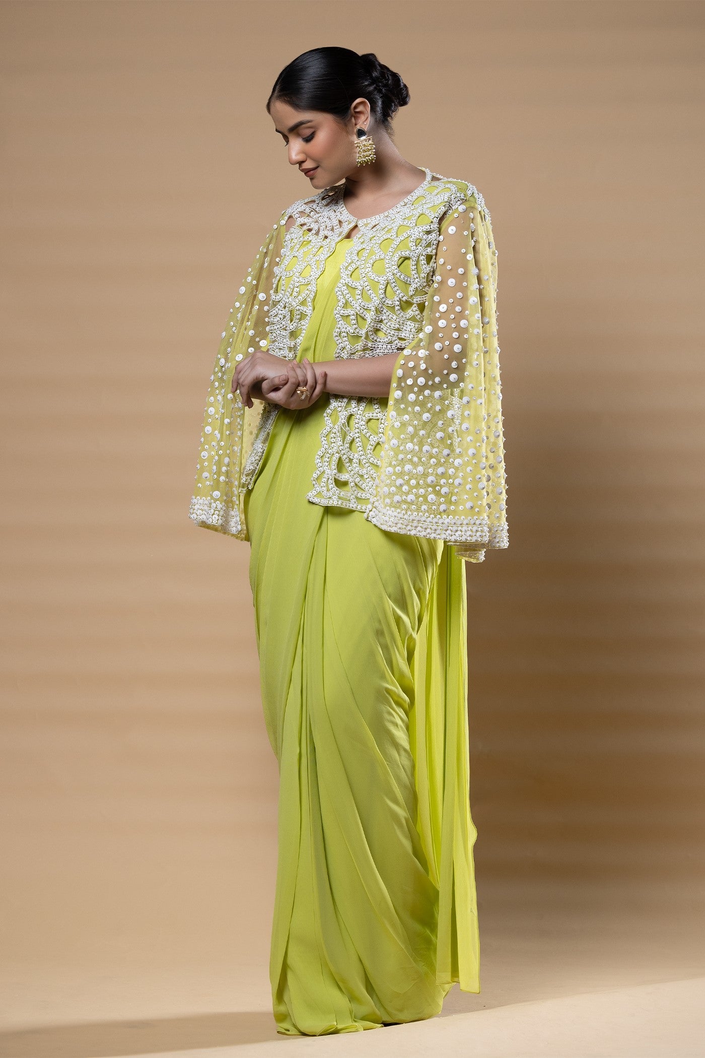 Vrushti drape saree with blouse