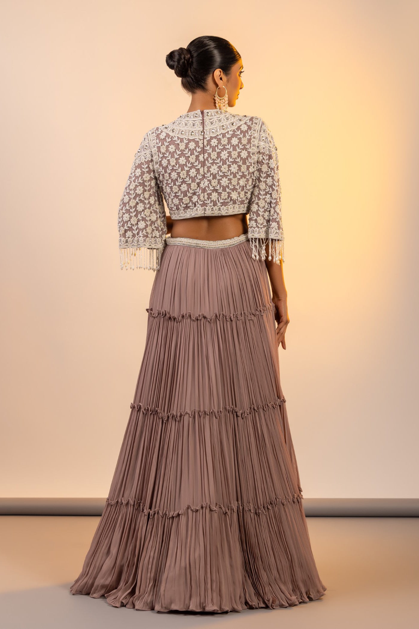 Blush poth dana crop top and skirt