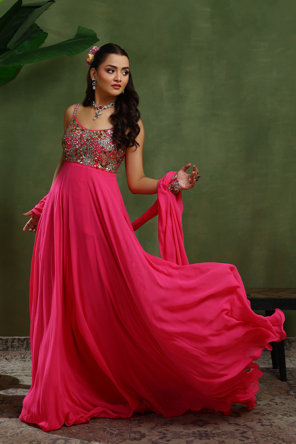 Rangrez Dress with Dupatta