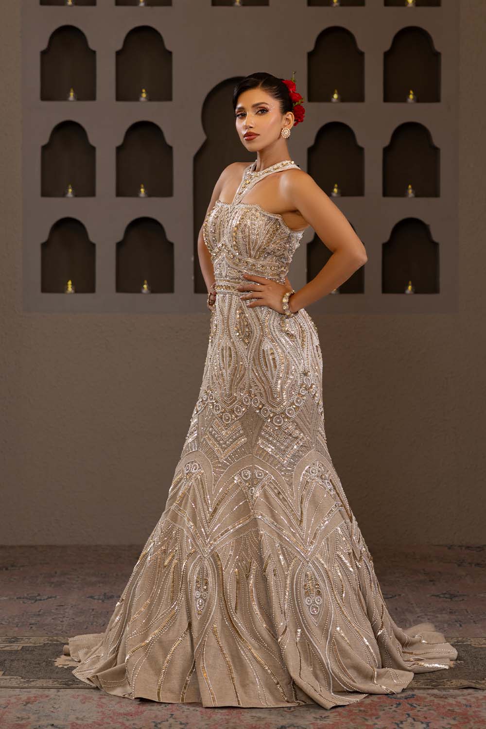 Swarna Roop Fishcut Gown