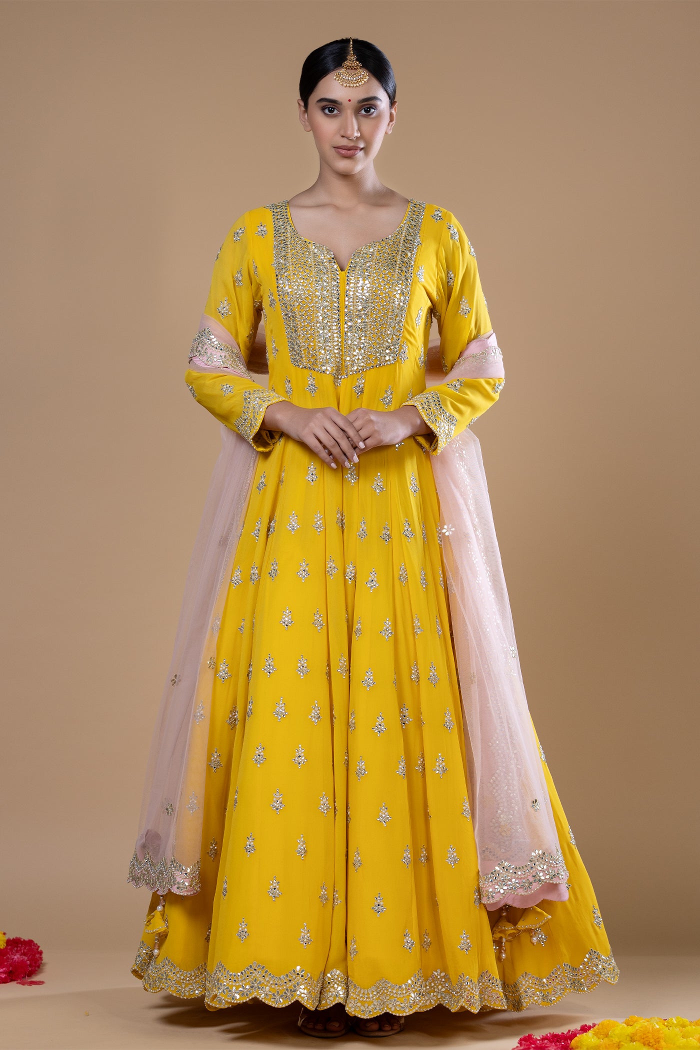 Suhasini Yellow Anarkali