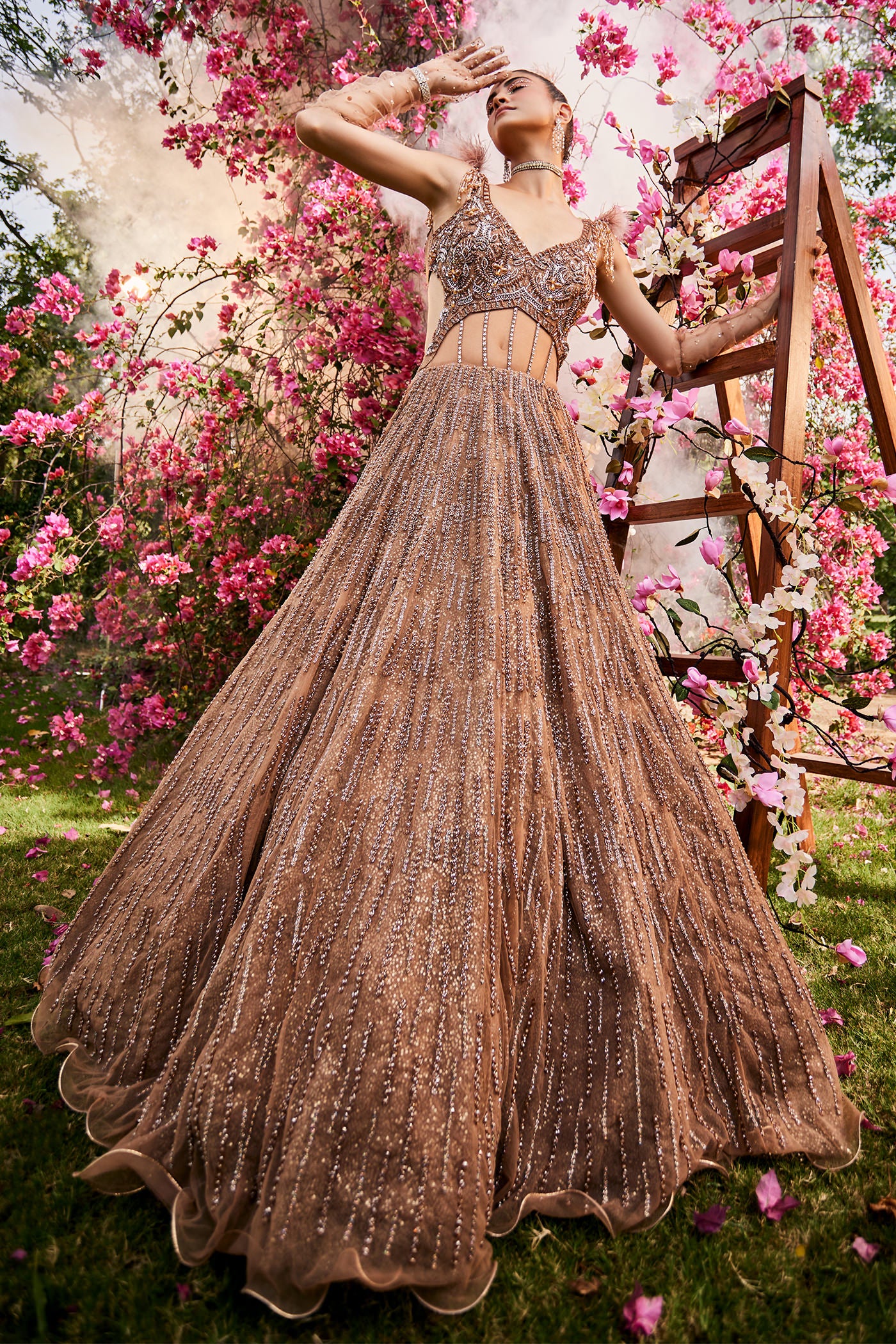 Regina Champagne Gold Gown