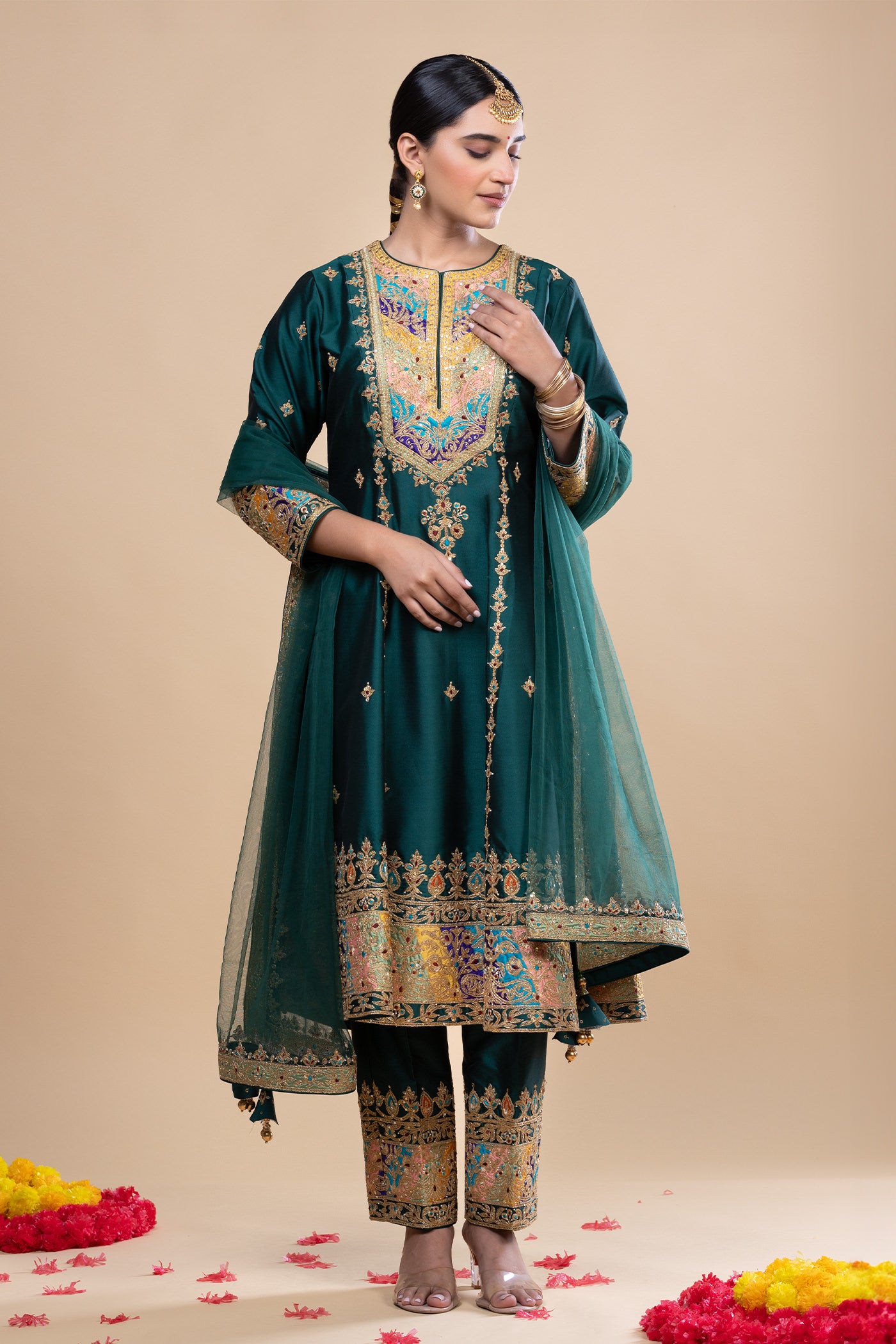 Norani Short Anarkali Set