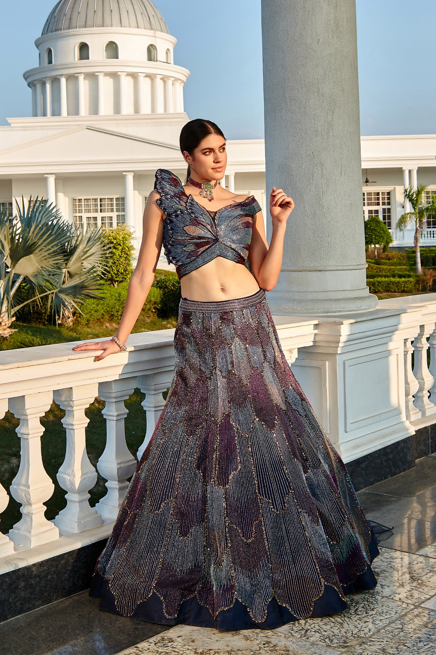 Butterfly Lehenga Set