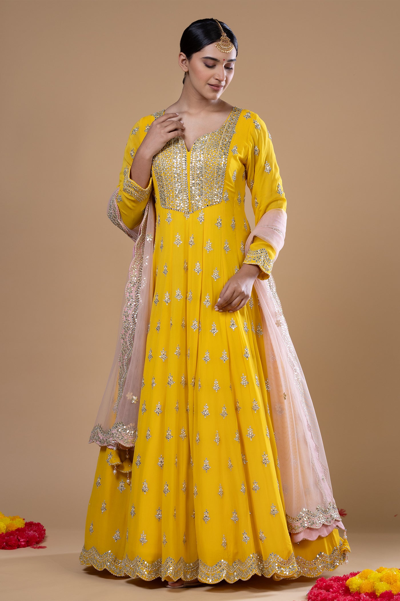 Suhasini Yellow Anarkali