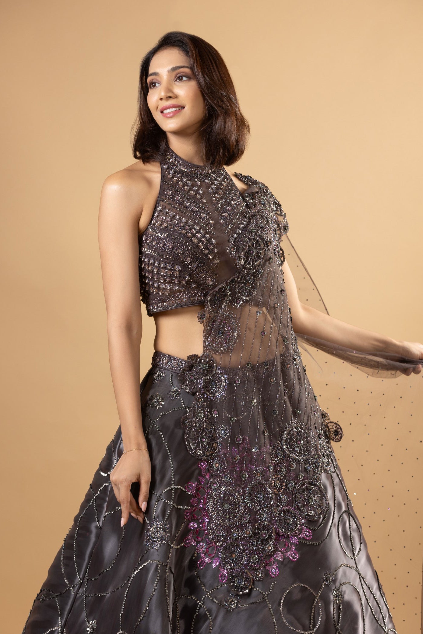 Yogita Bihani In Jewelled Lehenga Choli Set