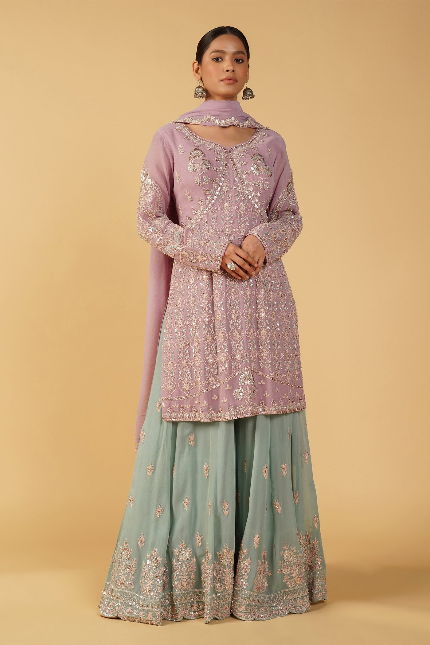 Azmaish Saight Shirt With Sharara