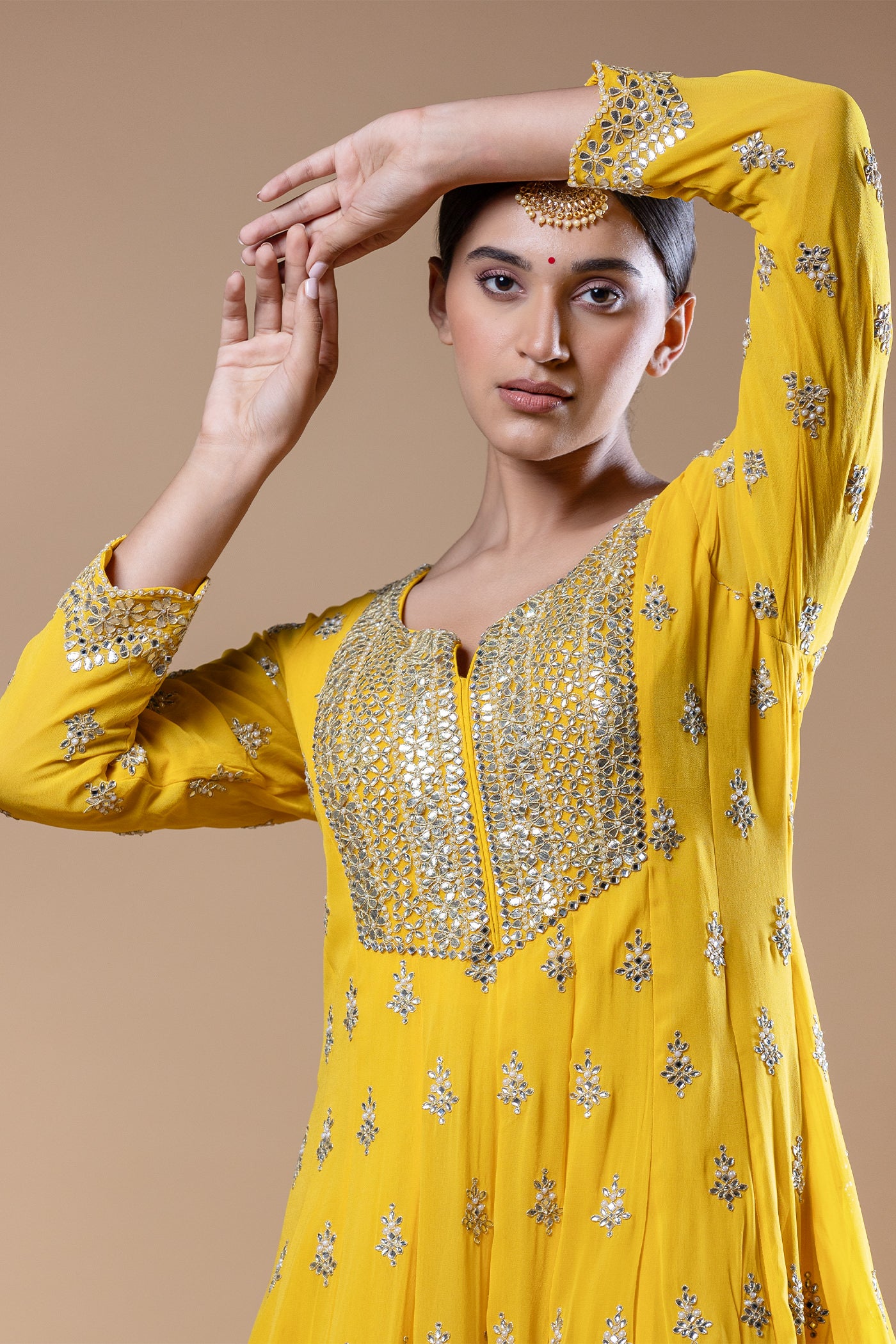Suhasini Yellow Anarkali