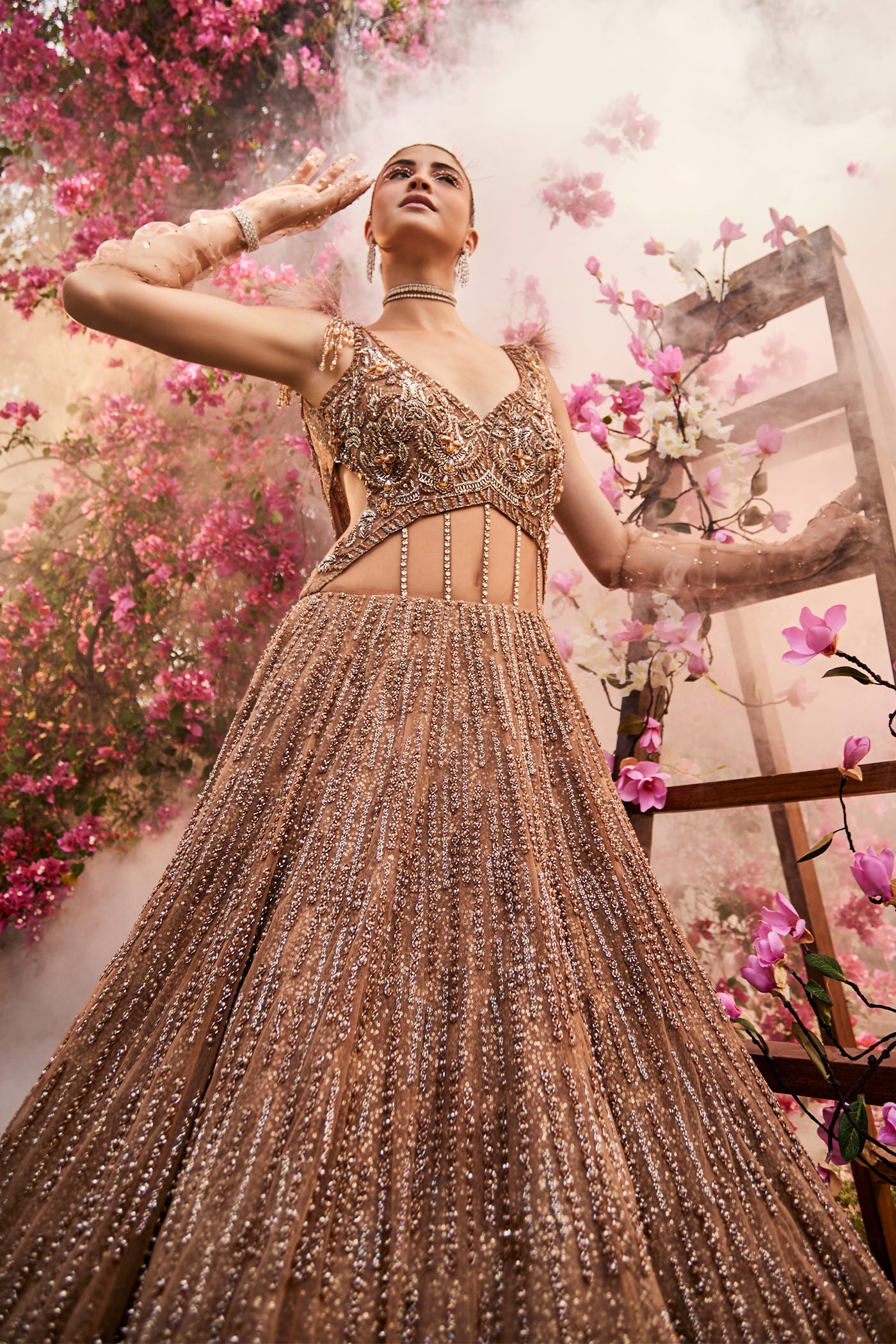 Regina Champagne Gold Gown