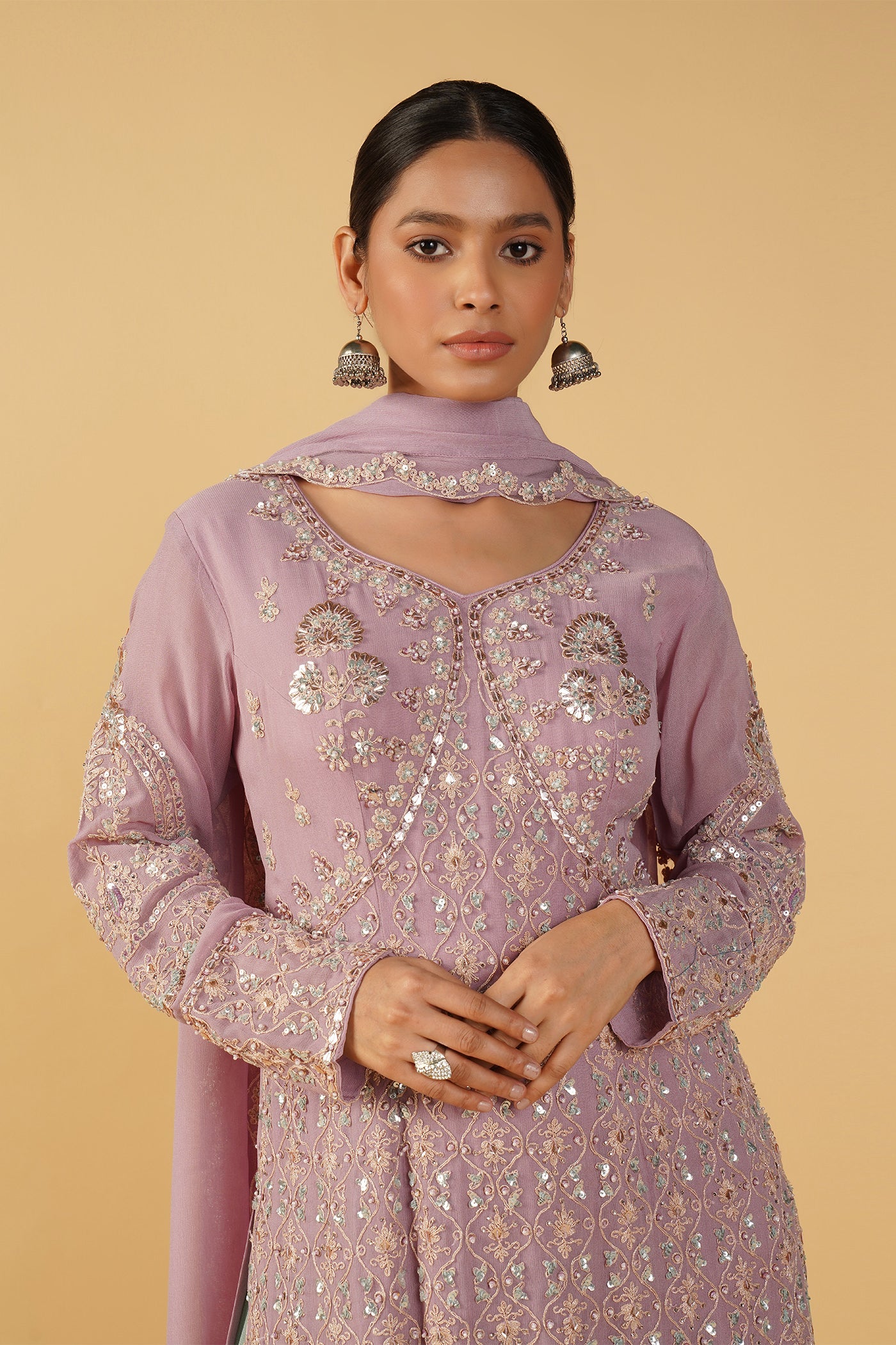 Azmaish Saight Shirt With Sharara