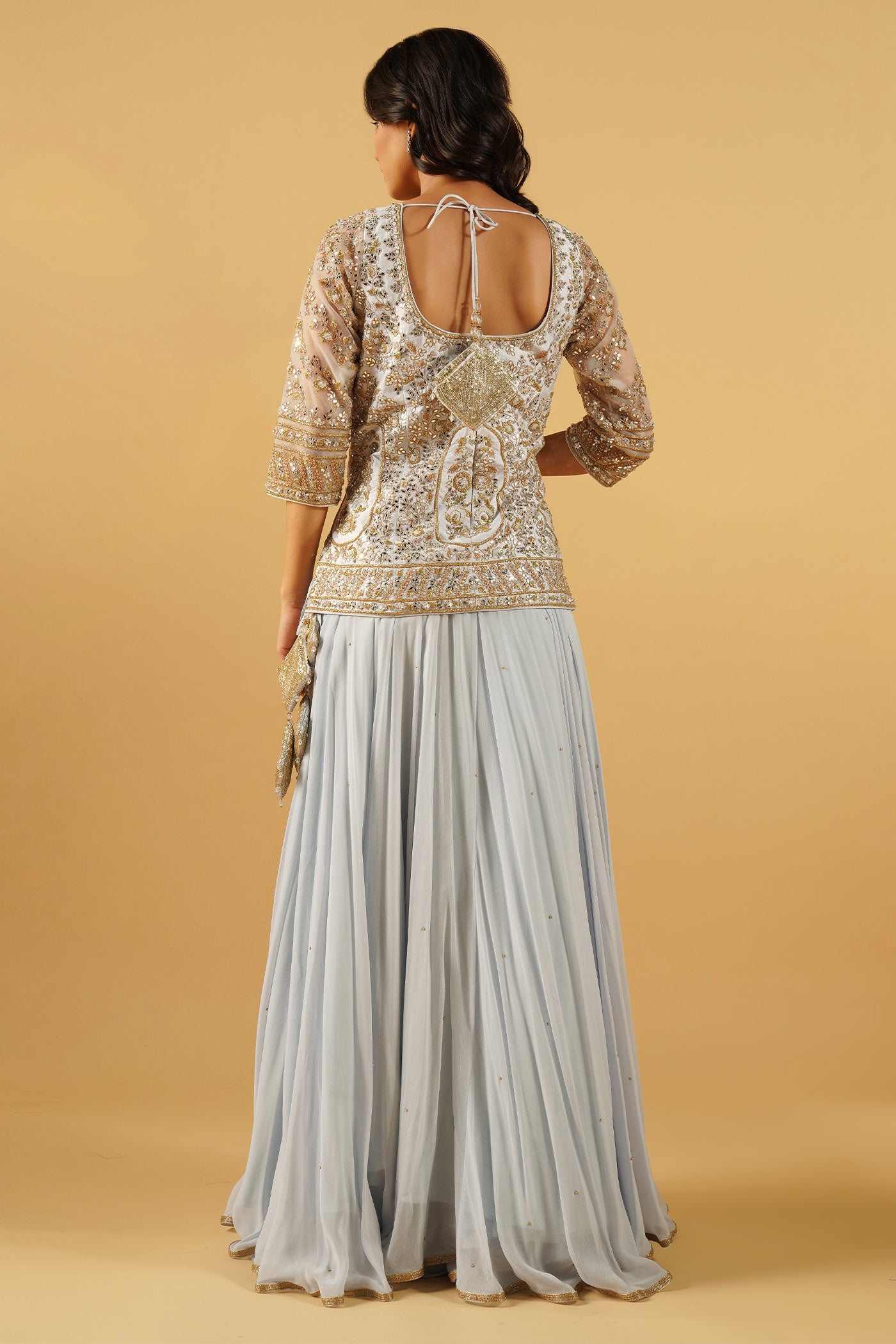 Nida Achkan Lehenga Set