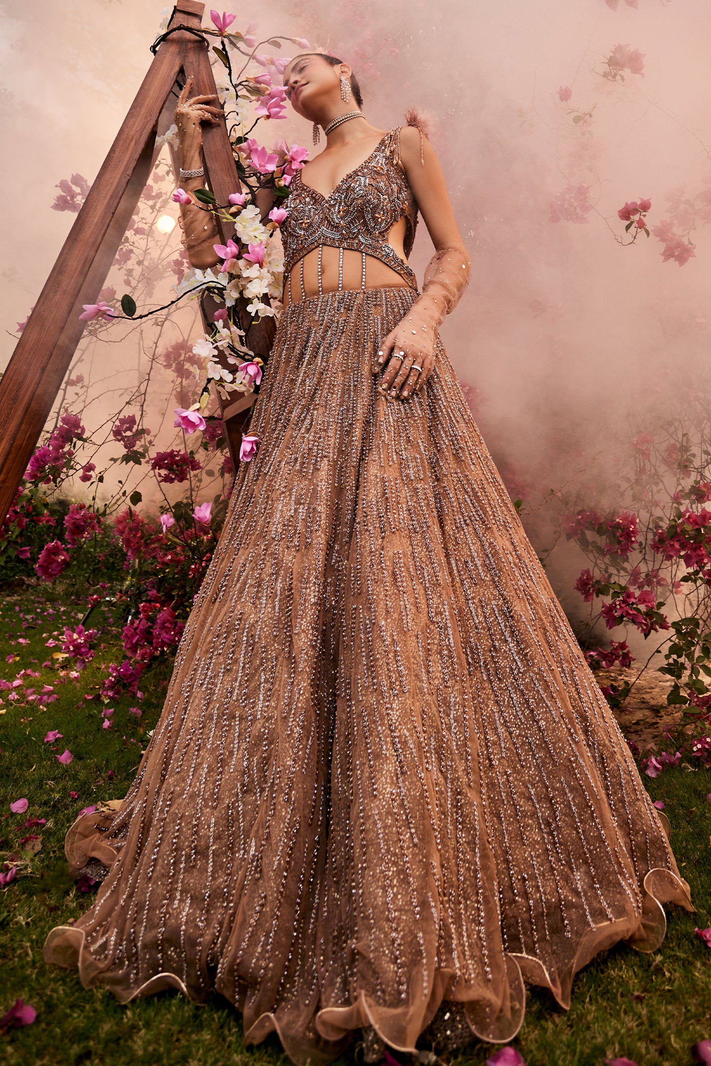 Regina Champagne Gold Gown