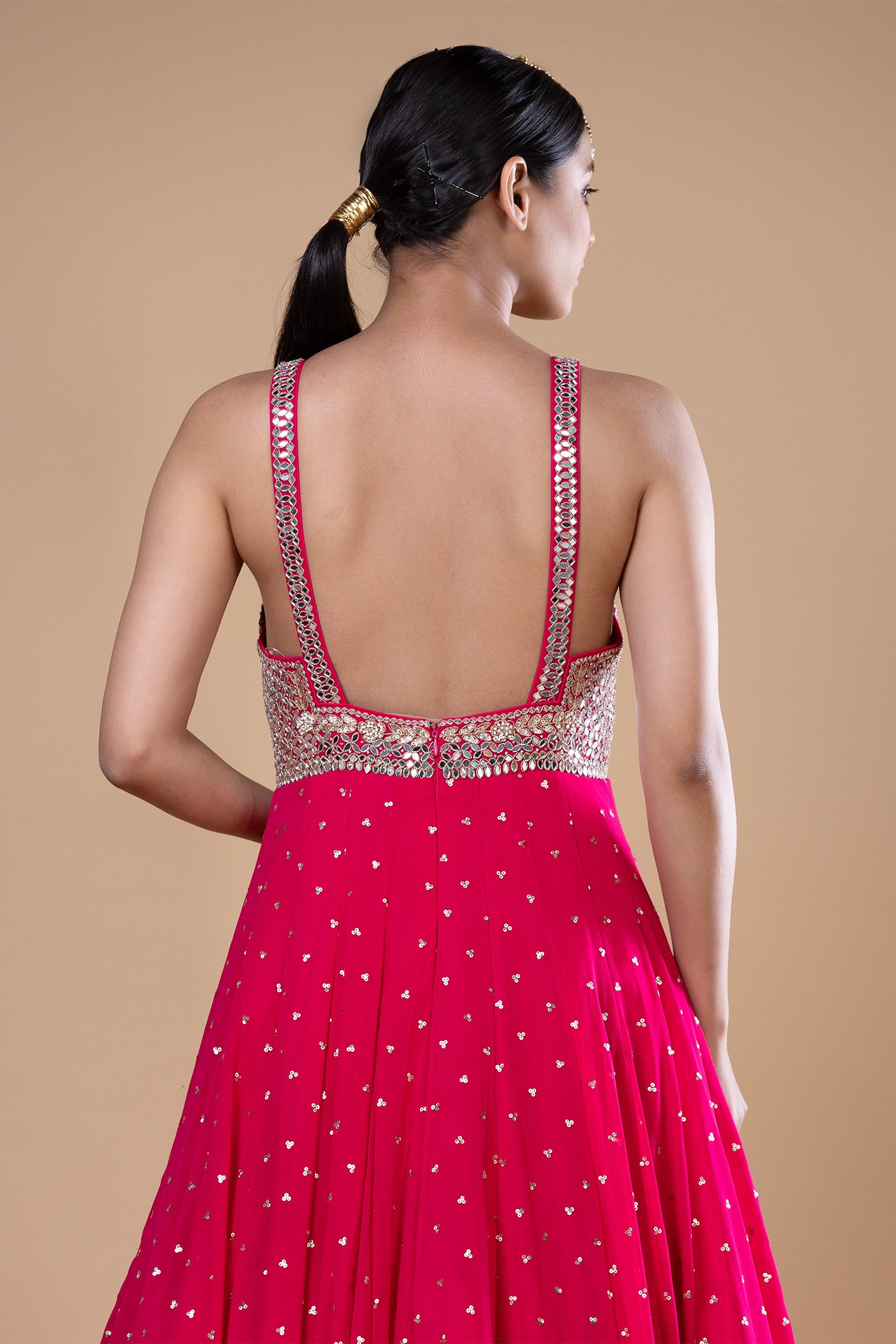 Roshni Pink Anarkali Set