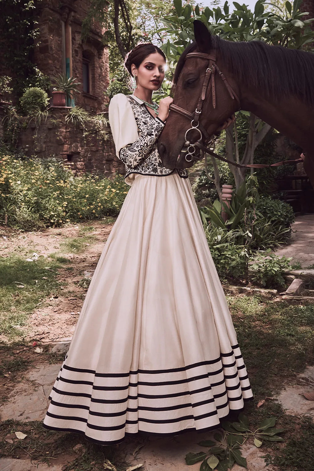 Zahraana Jacket & Flared Skirt Set