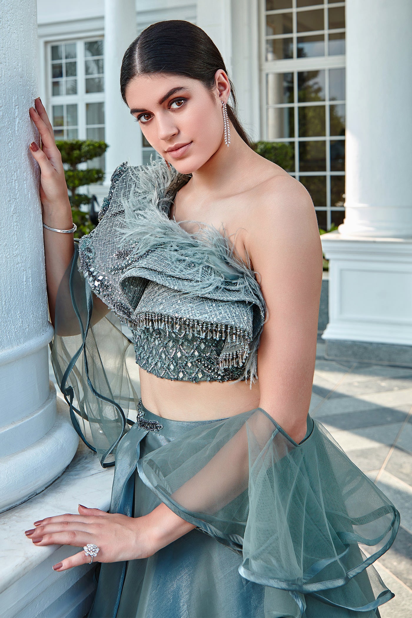 Fern Green Melba Lehenga Set