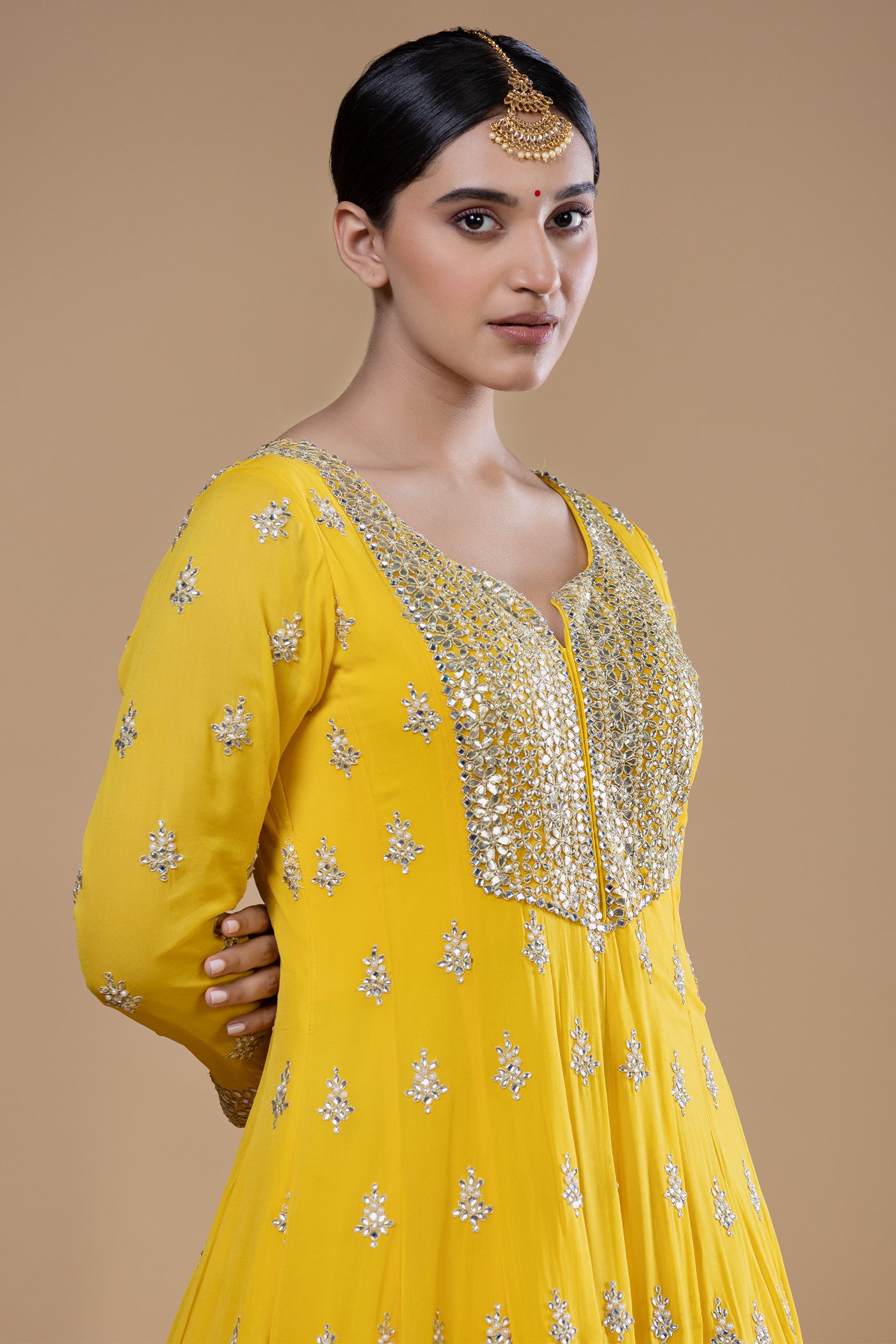 Suhasini Yellow Anarkali