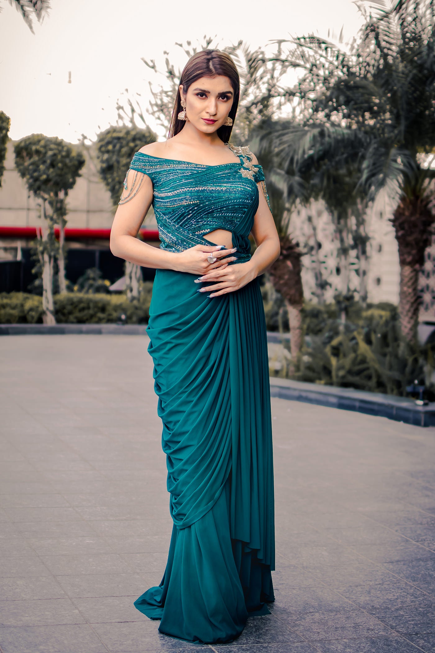 Shefali Bagga in Fiona Drape Saree