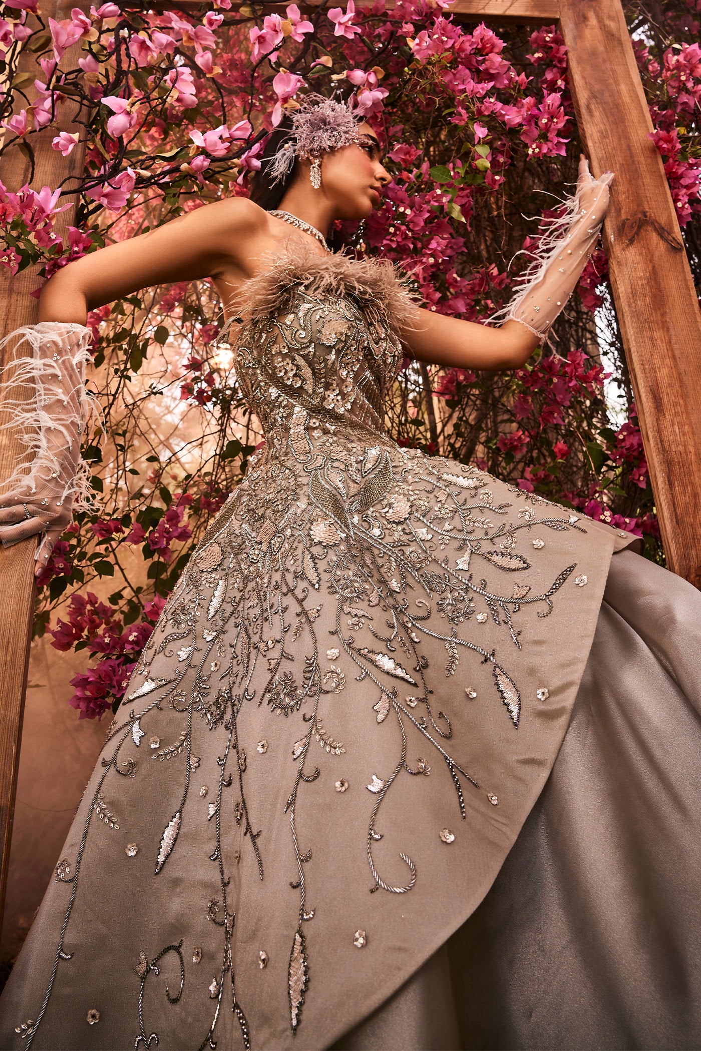 Estella Dusty Olive Gown