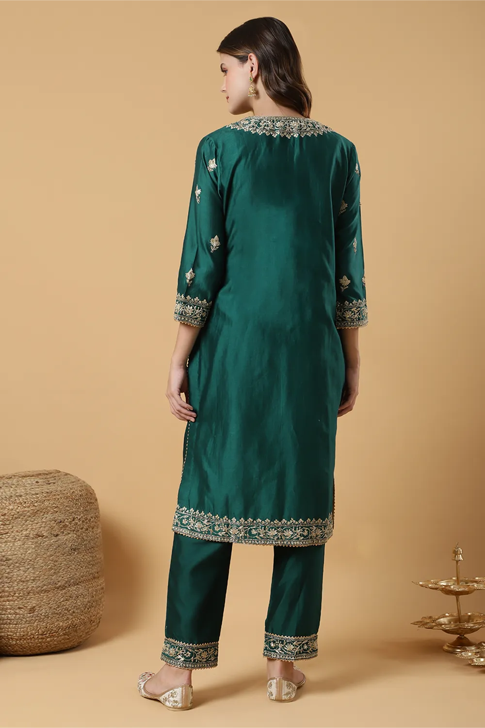 Panna Noor Kurta & pant set - Roop Vatika Official