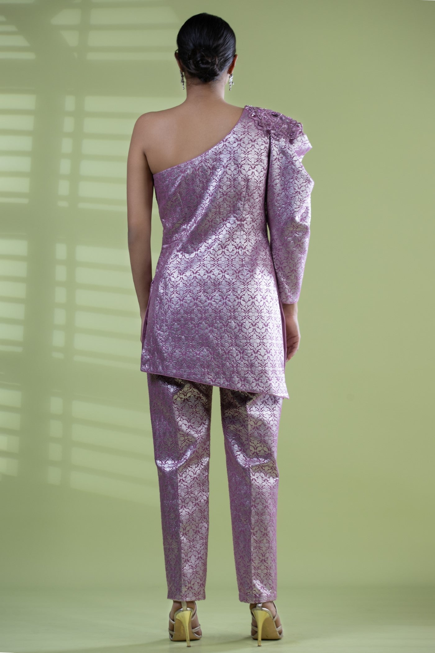 Pink brocade co-ord set