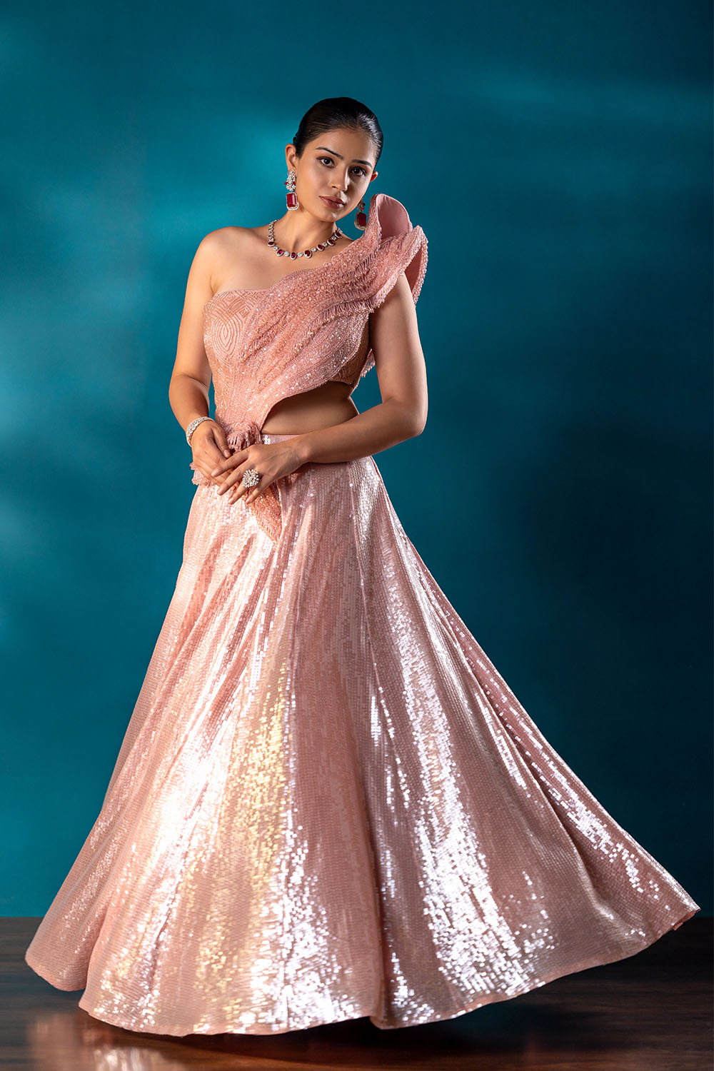 Peach Aurora Gown