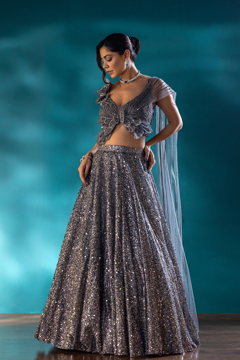 Smoke Siren Lehenga Set