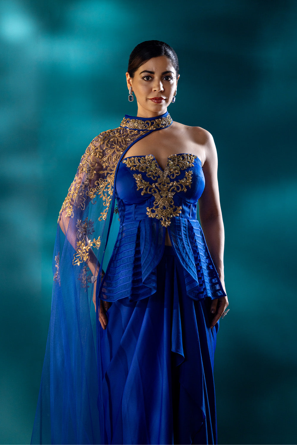 Sapphire Queen Drape Saree