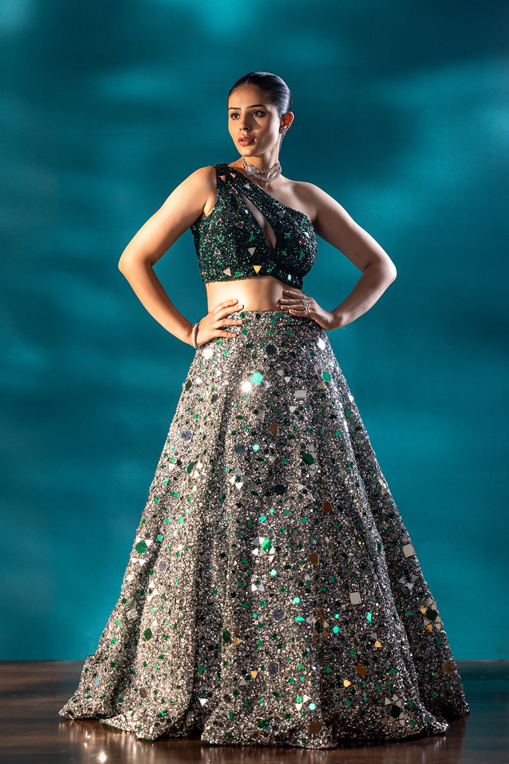 Imperial Ivy Lehenga set