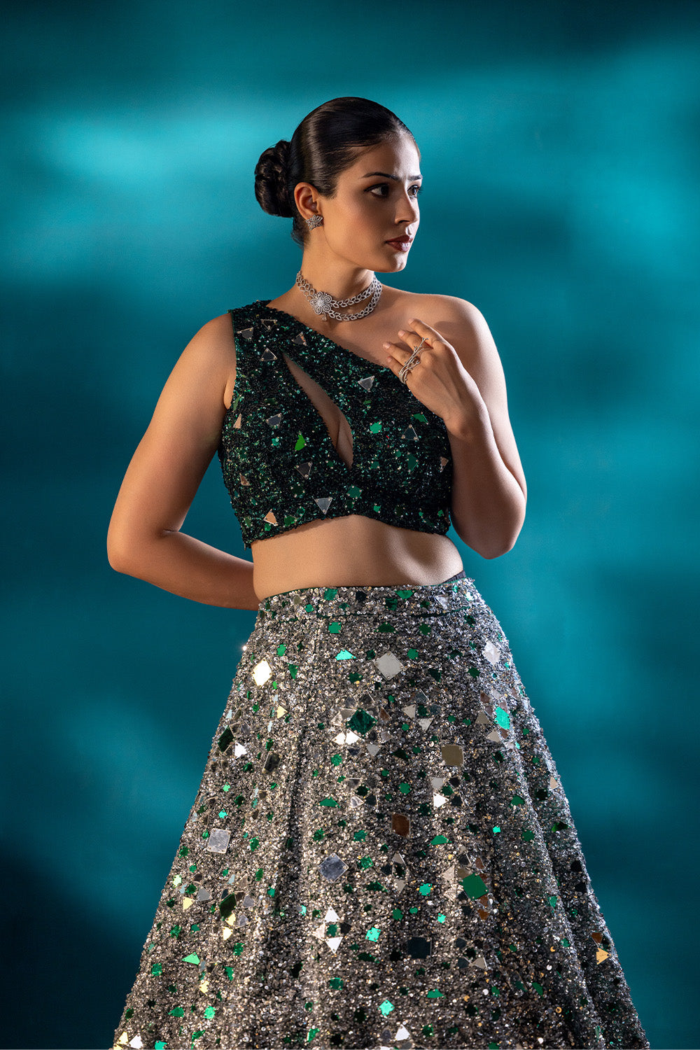 Imperial Ivy Lehenga set