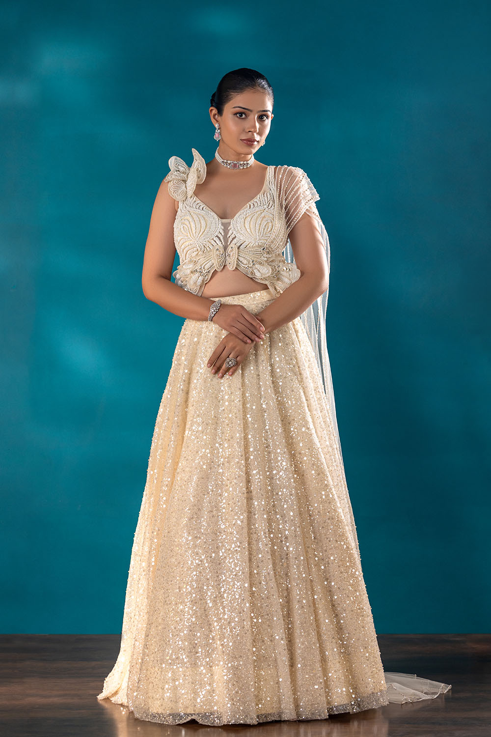 Ivory Whisper Lehenga Set